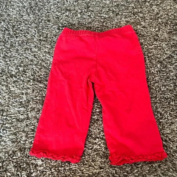 Bright Red Ruffled Pants - Picture 5 of 5